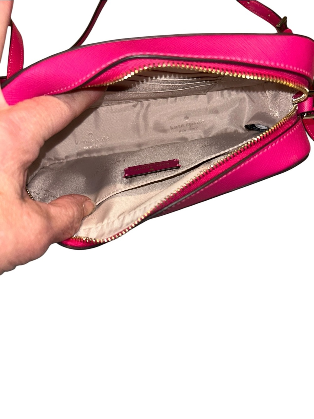 kate spade Hot Pink Saffiano Crossbody Bag - Picture 5 of 5